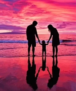 Family Silhouette Paint By Numbers