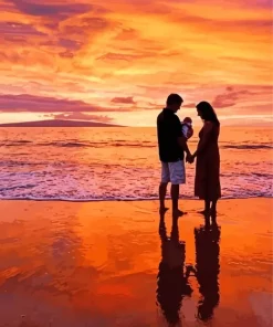 Happy Family Silhouette Paint By Numbers
