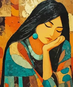 Native Lady Paint By Numbers