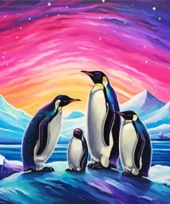 Penguin Family Paint By Numbers