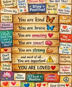 Positive Vibes Paint By Numbers