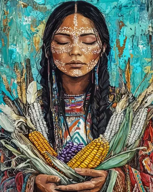 woman with corn paint by number Woman With Corns Paint By Numbers