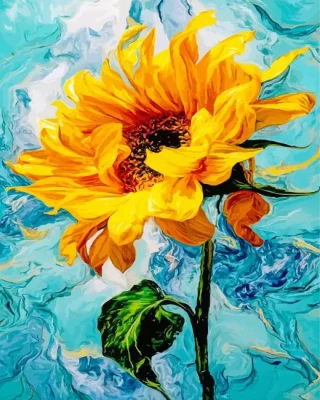 Yellow Flower Paint By Numbers 