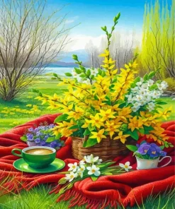 Yellow Flowers Paint By Numbers