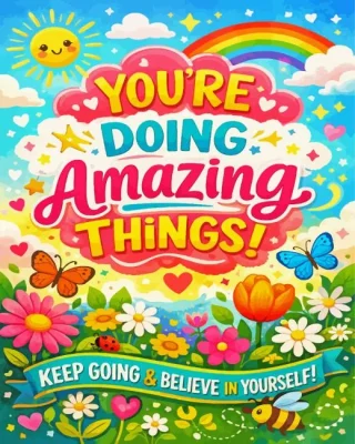 You're Doing Amazing Paint By Numbers 