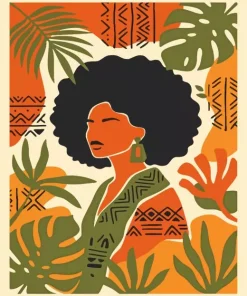 Afro Lady Art Paint By Numbers