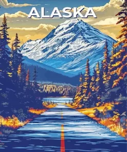 Alaska Poster Paint By Numbers
