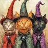Witches Cat Paint By Numbers