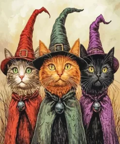 Witches Cat Paint By Numbers