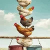 Funny Chickens Paint By Numbers
