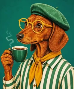 Classy Dog Paint By Numbers