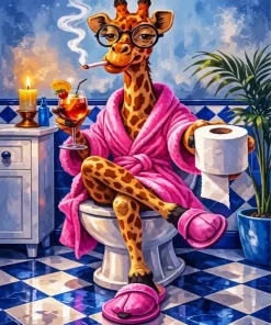 Classy Giraffe Paint By Numbers