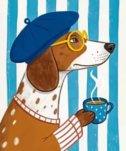Elegant Dog Paint By Numbers