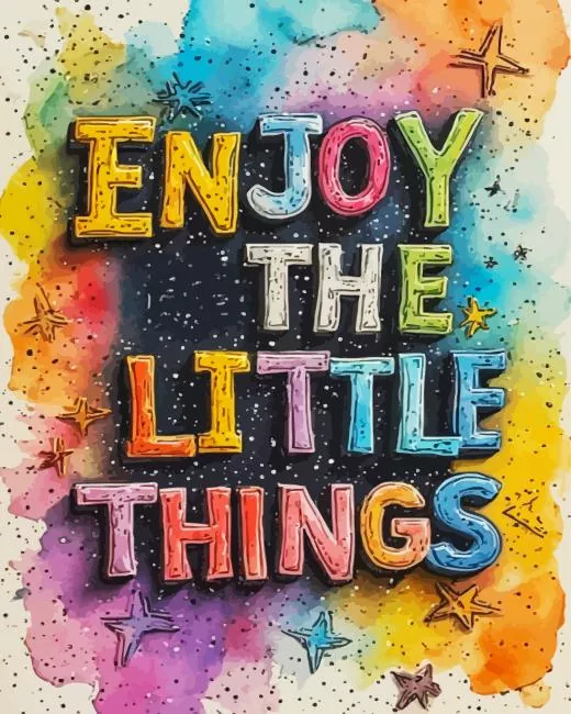 Enjoy the little things paint by numbers Enjoy The Little Things Paint By Numbers