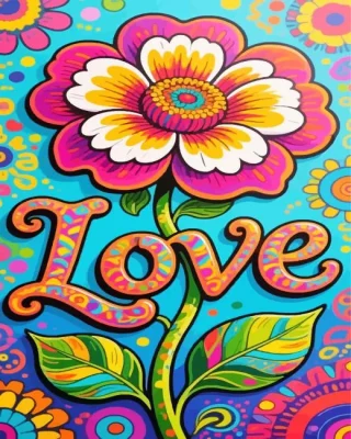 Flower Of Love Paint By Numbers 