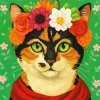 Frida Kahlo Cat Paint By Numbers