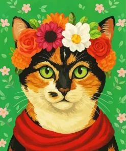 Frida Kahlo Cat Paint By Numbers