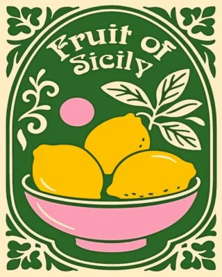 Fruit Of Sicily Paint By Numbers 