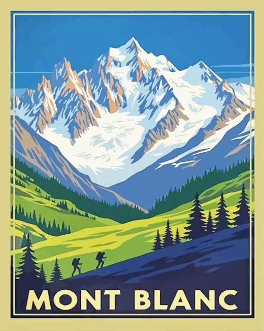Mont Blanc paint by numbers Mont Blanc Paint By Numbers
