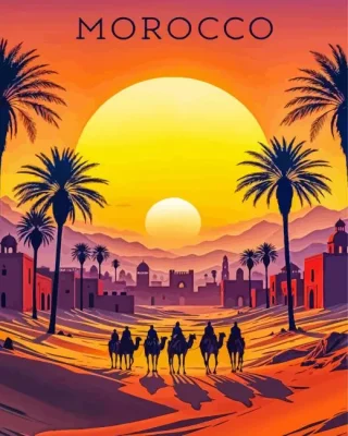 Morocco Sunset Paint By Numbers
