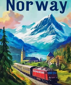 Norway Poster Paint By Numbers