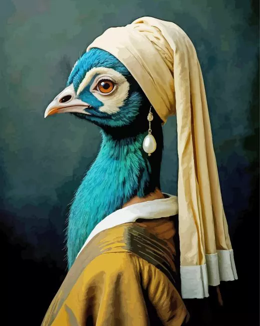 Peacock with pearl paint by numbers Peacock With Pearl Paint By Numbers