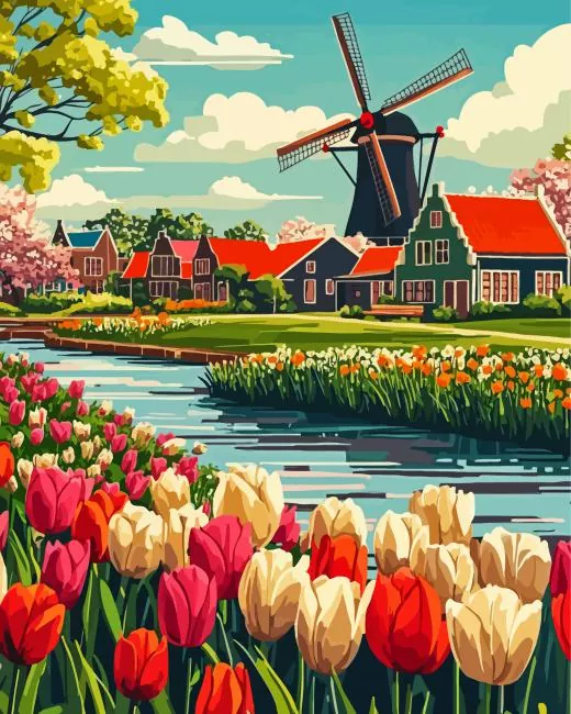 The Netherlands paint by number The Netherlands Paint By Numbers