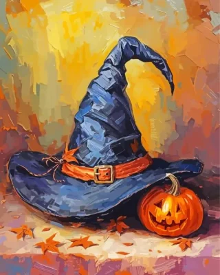 Witch Hat Paint By Numbers