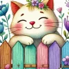Adorable Cat Paint By Numbers