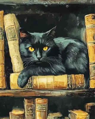 Black Cat Paint By Numbers