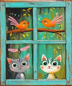 Cute Animals Paint By Numbers