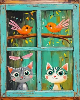 Cute Animals Paint By Numbers