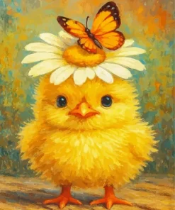 Cute Chick Paint By Numbers