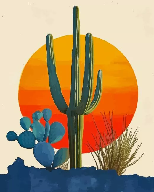 desert art paint by numbers Desert Art Paint By Numbers