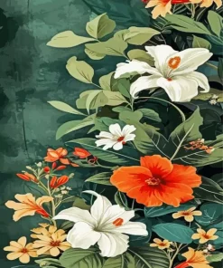 Aesthetic Flowers Paint By Numbers