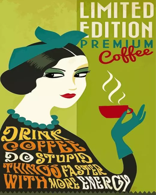 premium coffe paint by numbers Premium Coffee Paint By Numbers