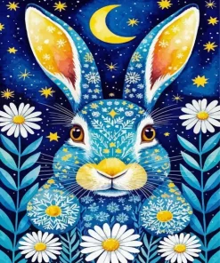 Whimsical Rabbit Paint By Numbers