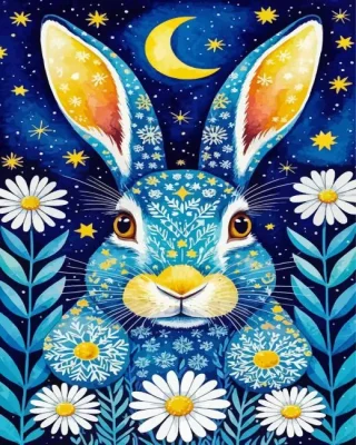 Whimsical Rabbit Paint By Numbers