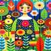 Whimsical Woman Paint By Numbers