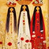 Ladies With Long Hair Paint By Numbers