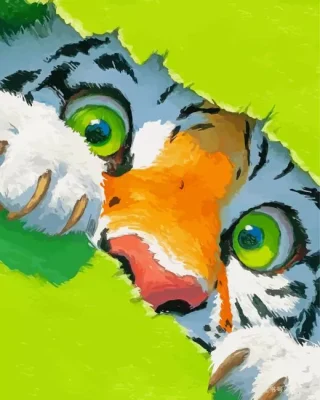 Tiger Eyes Paint By Numbers