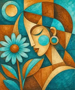 Abstract Lady Paint By Numbers