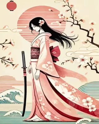 Asian Lady Paint By Numbers 