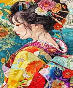 Asian Woman Art Paint By Numbers