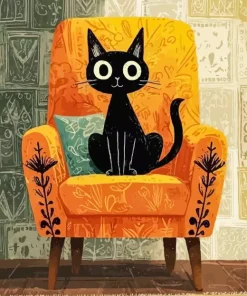 Black Cat Paint By Numbers