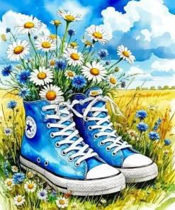 Blue Shoes Paint By Numbers