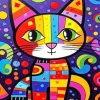 Colorful Cat Paint By Numbers