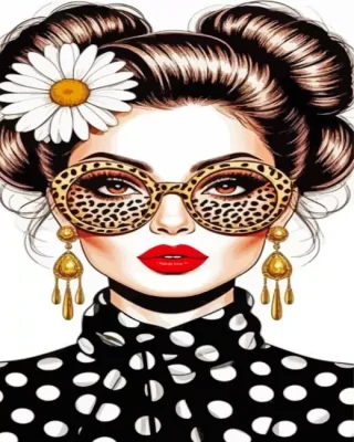 Cool Lady Paint By Numbers