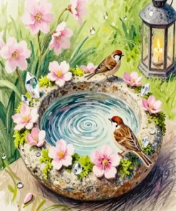 Cute Birds Paint By Numbers