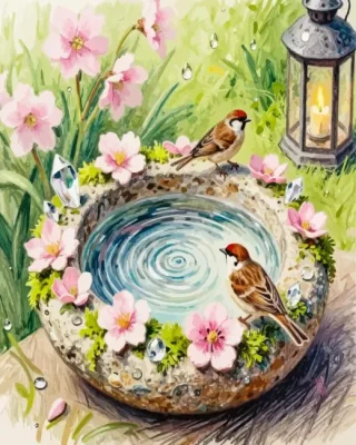 Cute Birds Paint By Numbers
